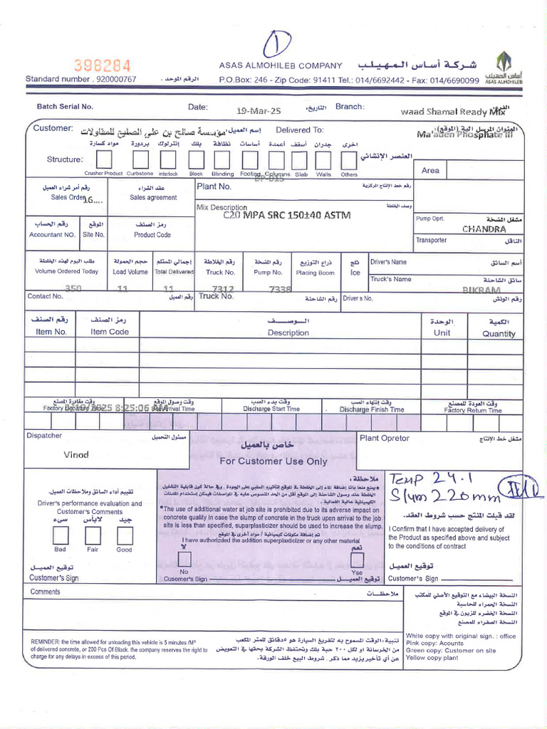 Slump Test Reports | PDF