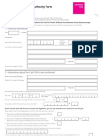 Transfer Authority Form