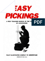 Easy Pickings - A Self-Teaching Manual in The Technique of Lock Picking