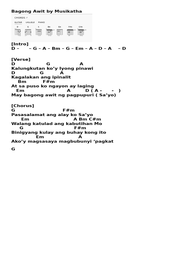 Bagong Awit by Musikatha | PDF