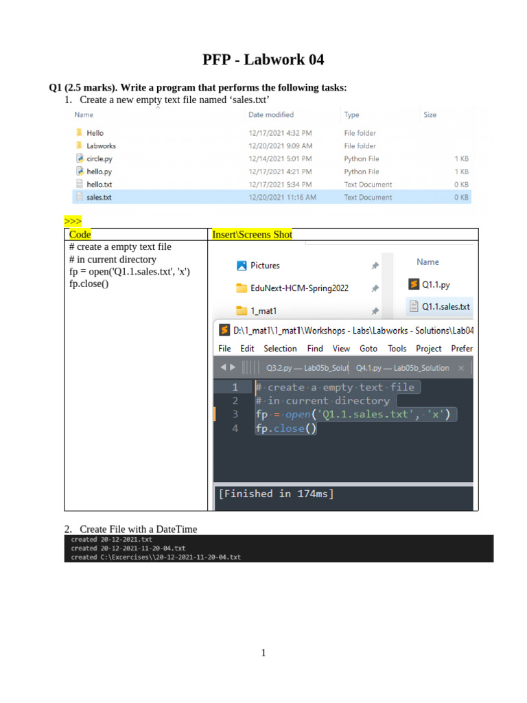 Python File Handling Techniques | PDF | Computer File | Text File