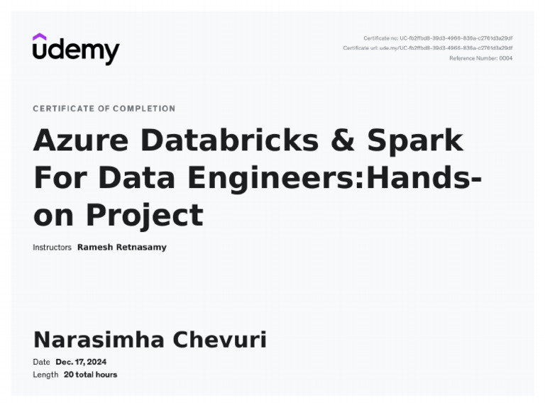 Azure Databricks & Spark For Data EngineersHands-On Project | PDF