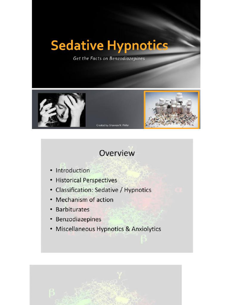 Sedative and Hypnotics | PDF