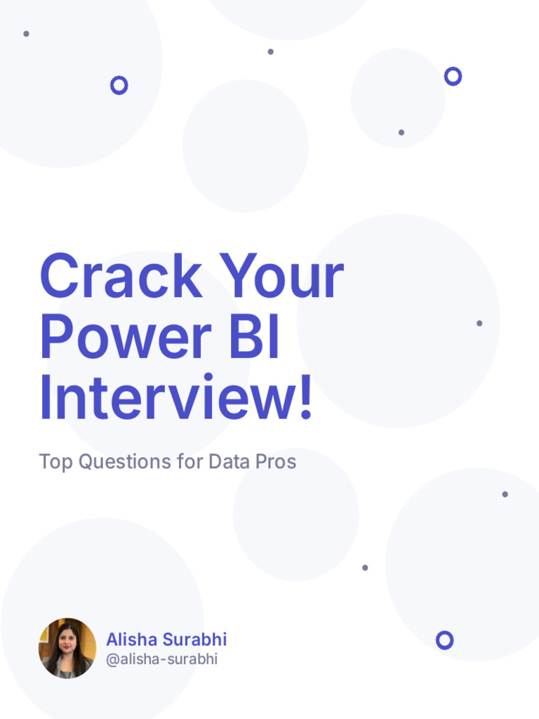 Power BI Interview Prep Guide | PDF