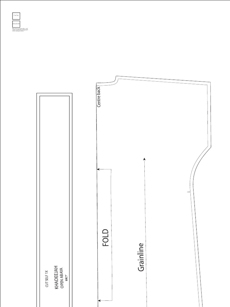 Zaynab Open Abaya Height 1 A0 Format | PDF