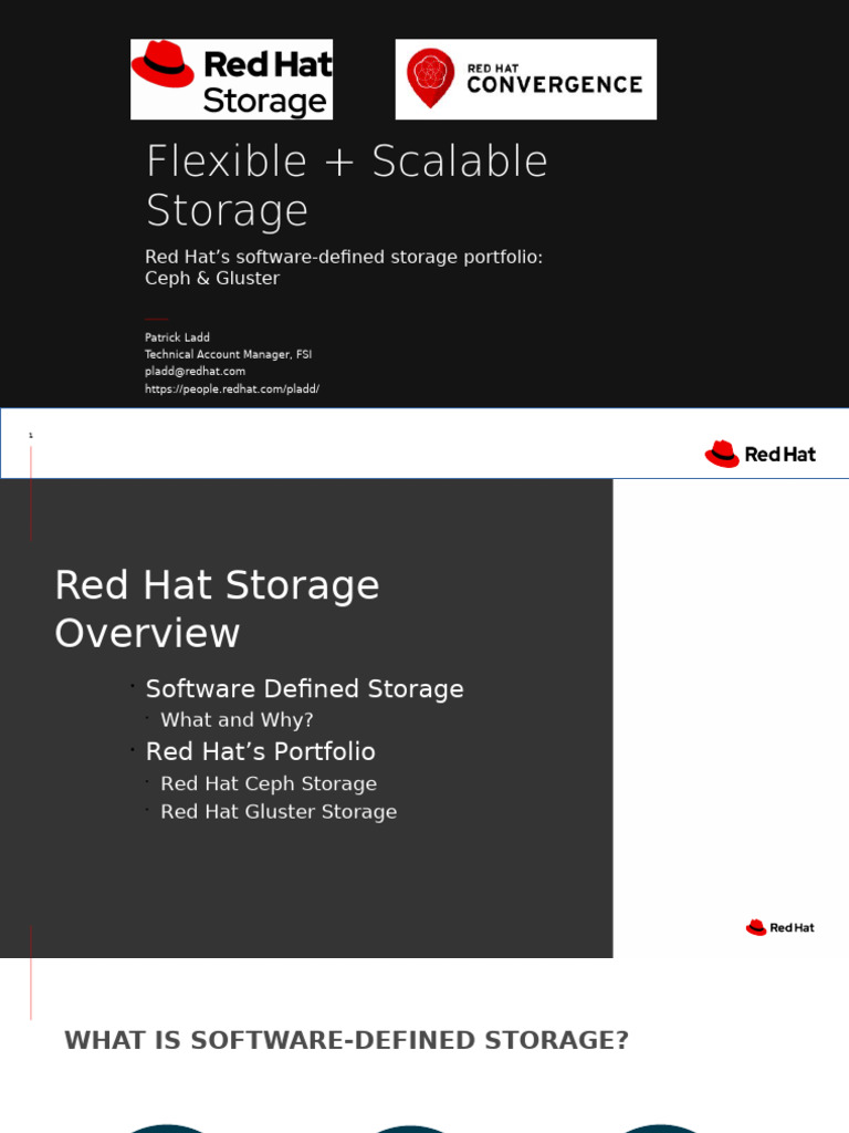 Red Hat Private Cloud Storage Solutions | PDF | Open Stack | Cloud ...