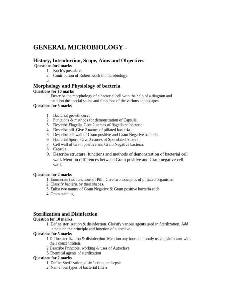 General Microbiology | PDF | Bacteria | Gram Positive Bacteria