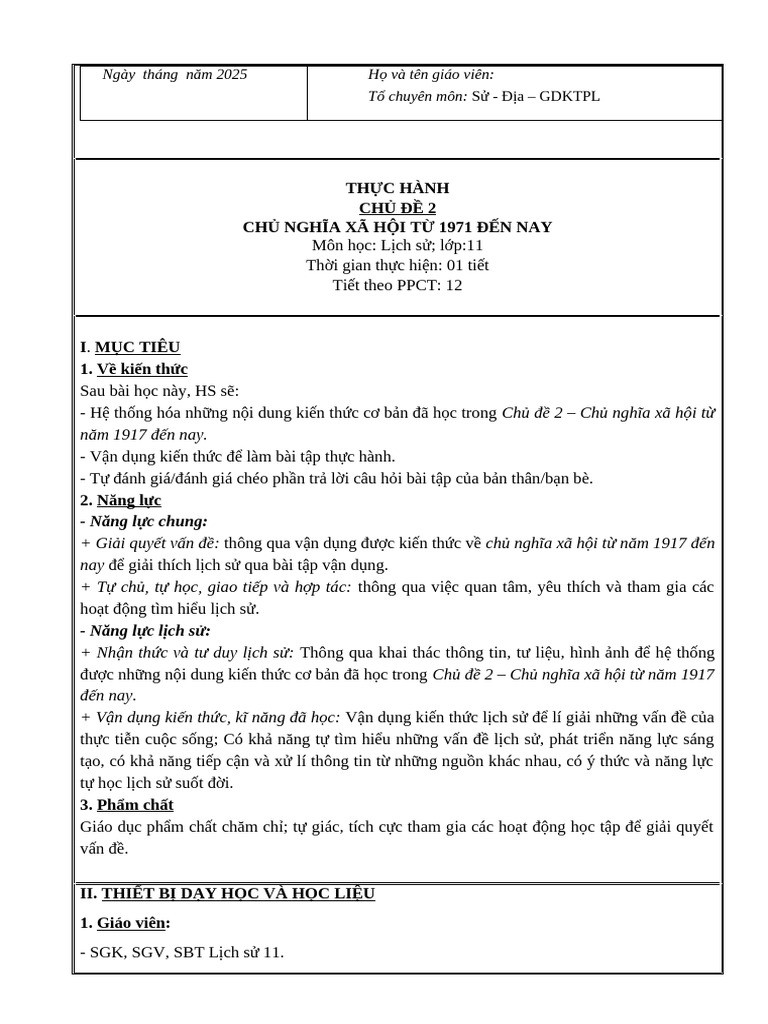 T.12. CĐ2. TH C Hành 2 | PDF