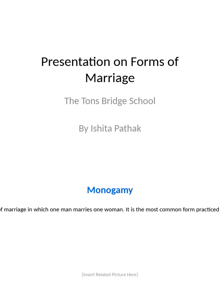 Forms of Marriage Presentation | PDF