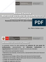 Norma Tecnica Metrados para Obras de Edificaciones y Habilitaciones Urbanas