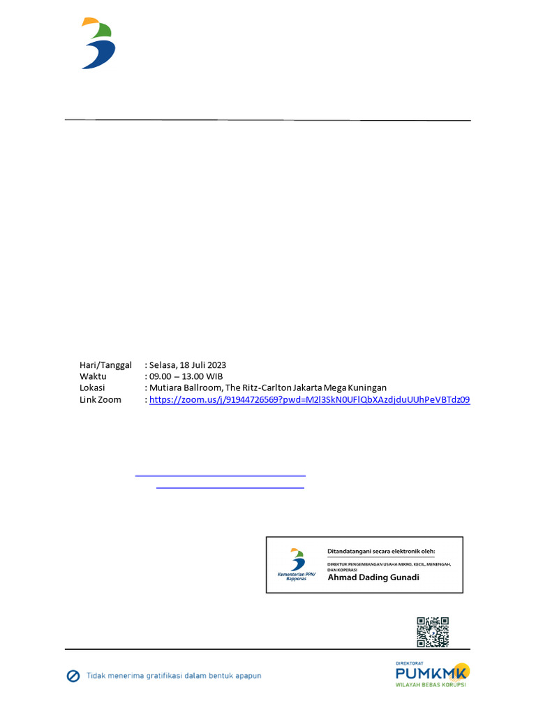 Sosialisasi Program Strive Indonesia - Sign | PDF