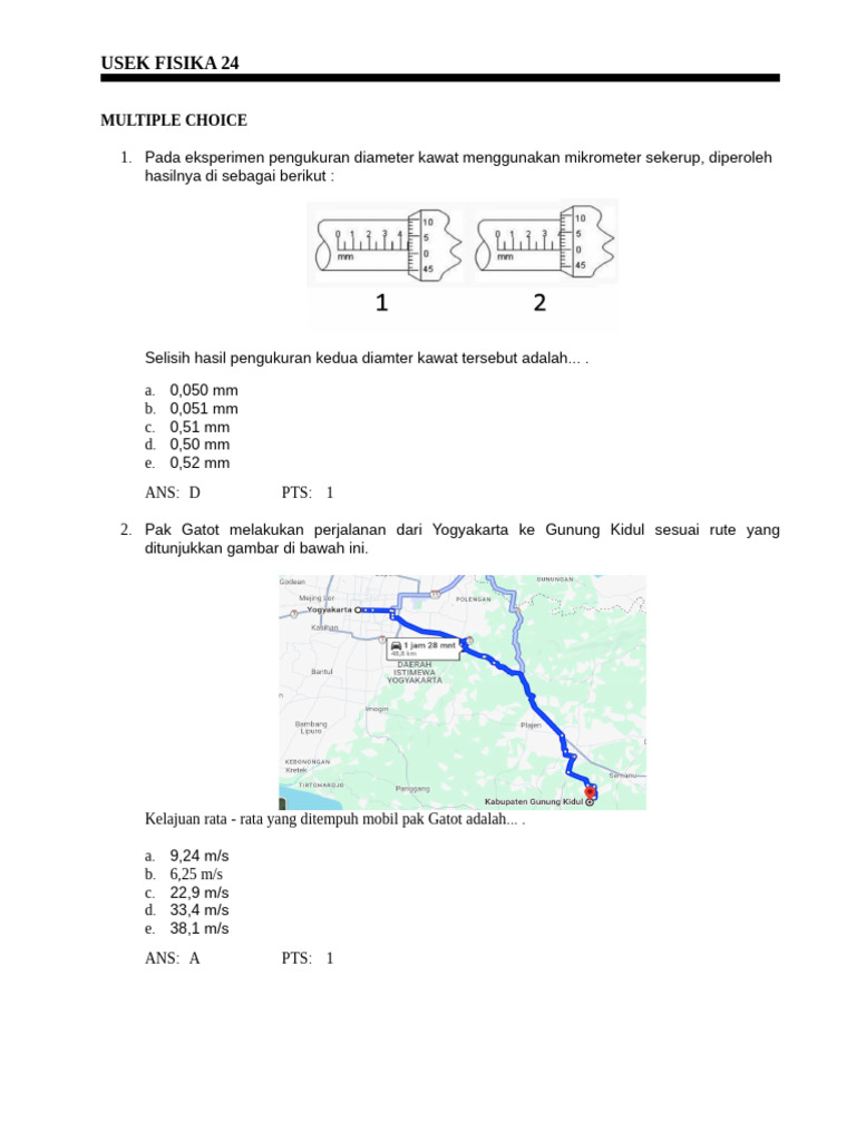Latihan Usek | PDF