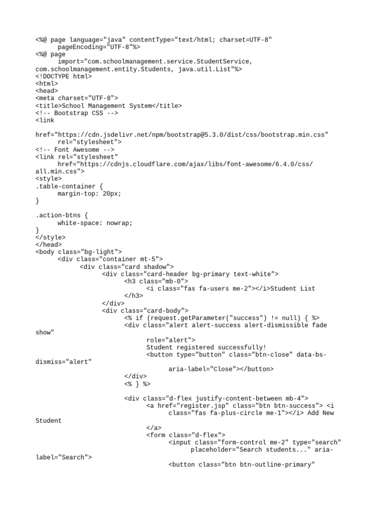 Student Registration and Management System | PDF | Postgre Sql | String ...