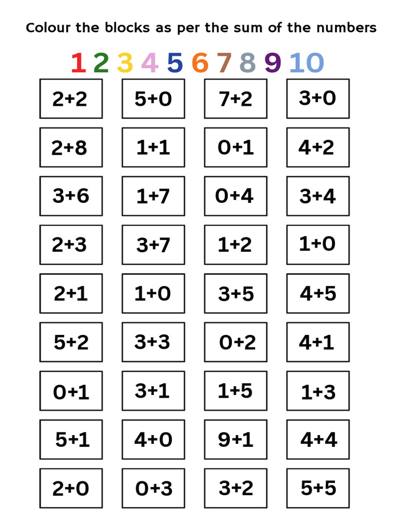 Addition Color | PDF