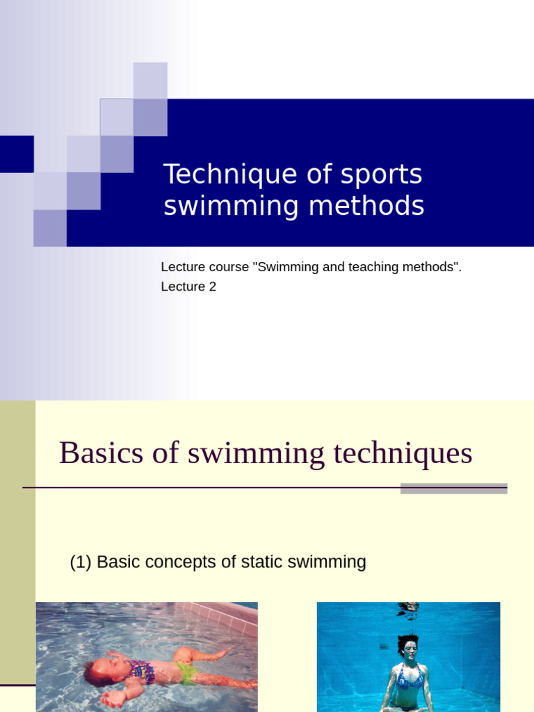Swimming Techniques and Dynamics Explained | PDF | Buoyancy | Pressure