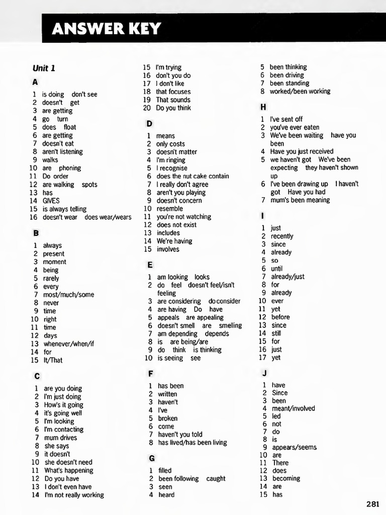 (Answer Key) C1&C2 | PDF