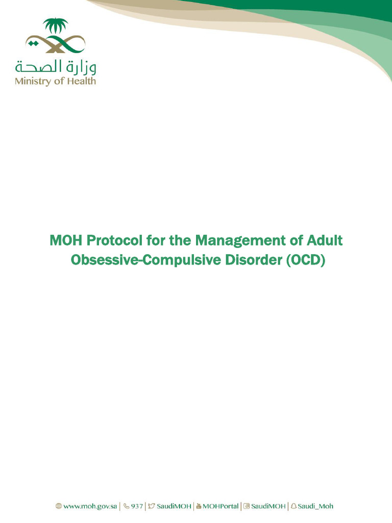 MOH OCD Management Protocol for Adults | PDF | Obsessive–Compulsive ...