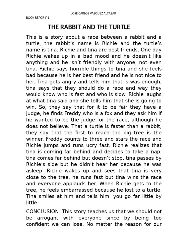 The Rabbit and The Turtle #1 | PDF