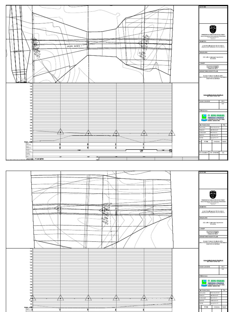 Rencana DED Jalan Lingkungan Sandaran | PDF