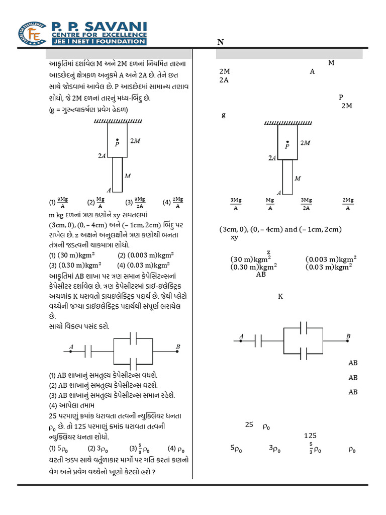 Paper 12-Neet TS-02 Paper - 01 15-04-2025 Eng-Guj | PDF