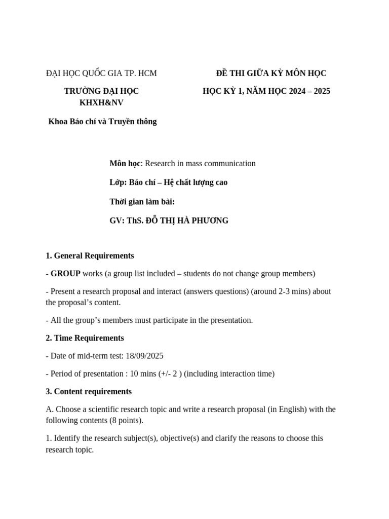 Mass Communication - Mid Term Test | PDF