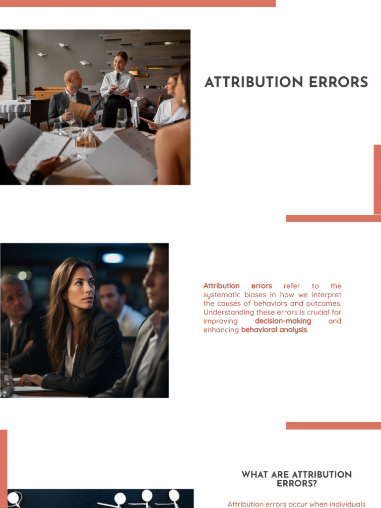 Attributional Errors | PDF