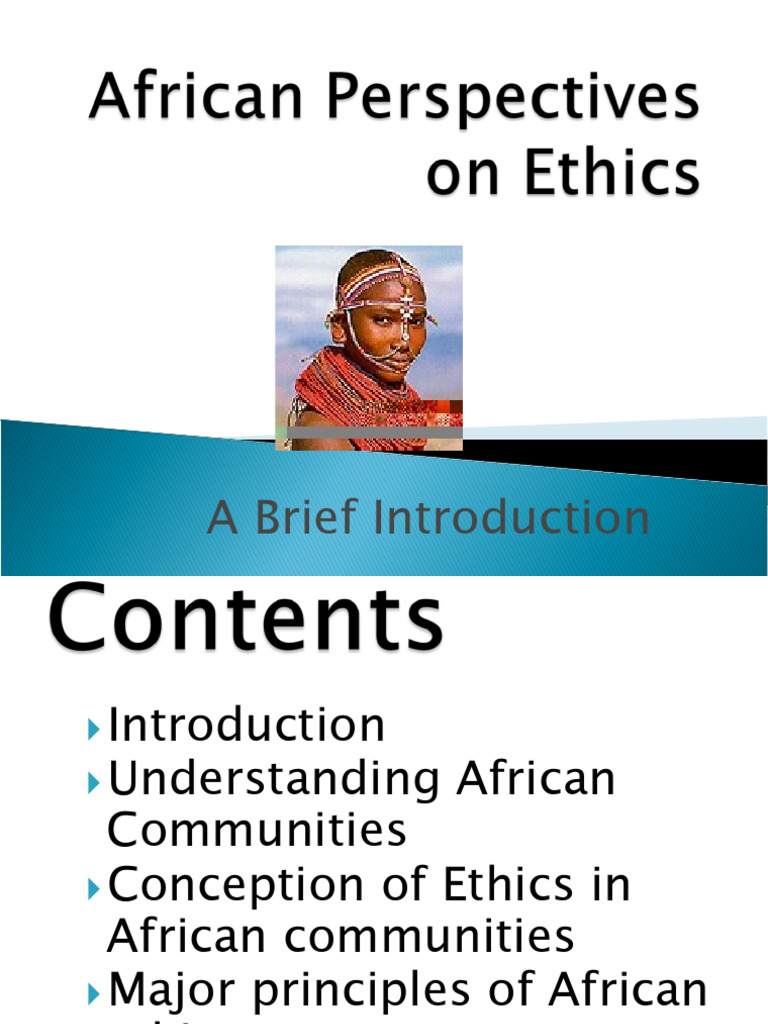 African Ethics: Community and Values | PDF | Rituals | Race (Human ...