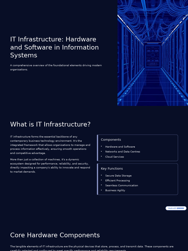 IT Infrastructure: Hardware & Software Essentials | PDF | Cloud ...