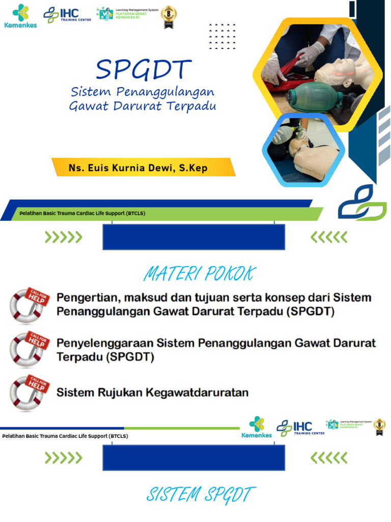 SPGDT: Sistem Penanggulangan Gawat Darurat | PDF