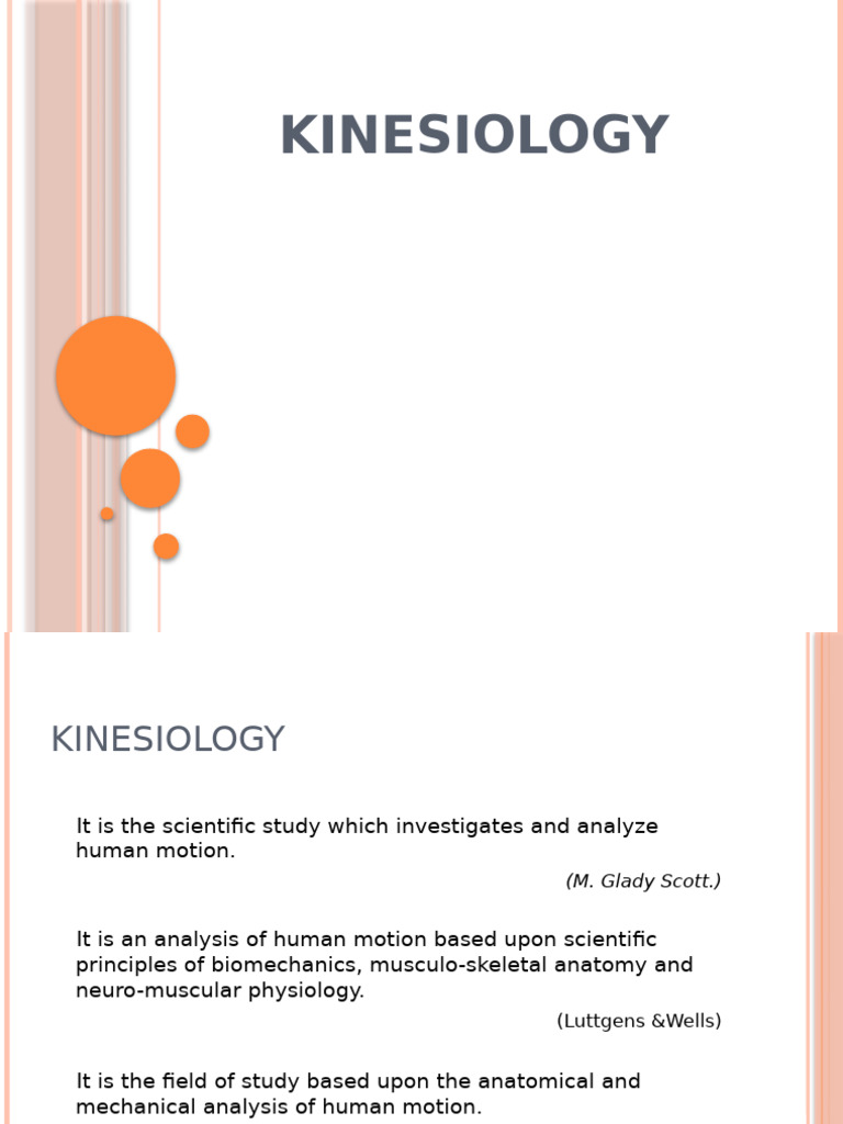 Kinesiology: Analyzing Human Movements | PDF | Anatomical Terms Of ...