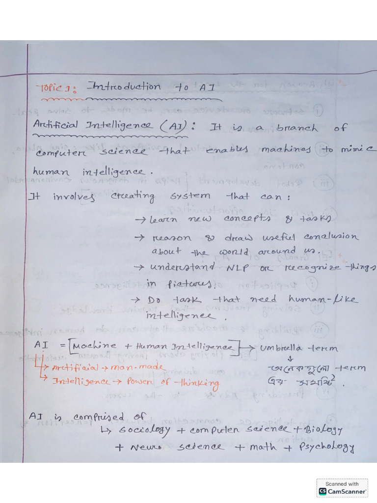 AI Upto Mid Notes | PDF