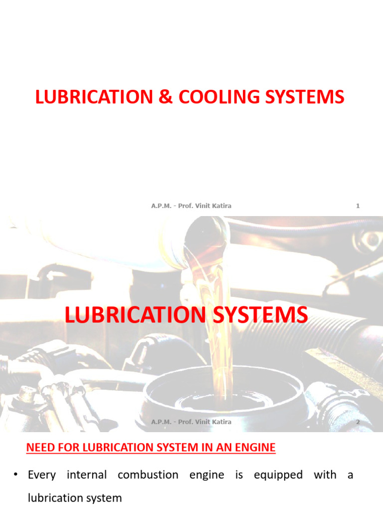 Lubrication and Cooling Systems Overview | PDF | Radiator | Motor Oil