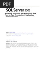 Achieving Scalability and Availability With Peer-to-Peer Transactional Replication