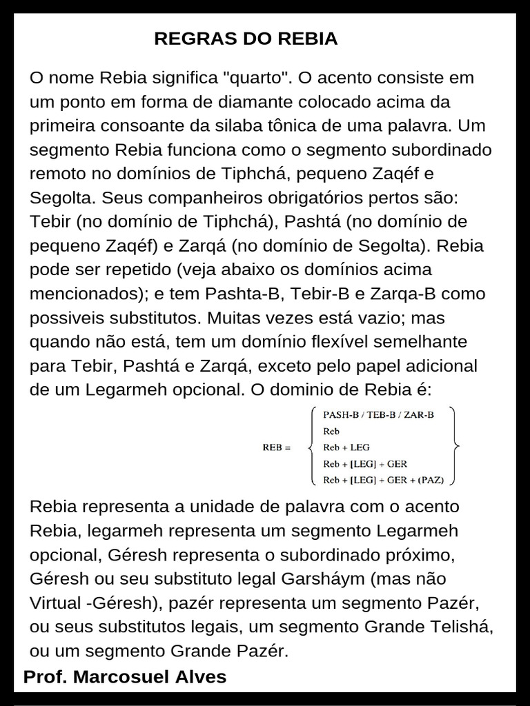 Estrutura e Regras do Rebia | PDF