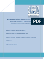 Universidad Autónoma de Chiapas: Facultad de Contaduría y Administración C-I. Licenciatura en Sistemas Computacionales