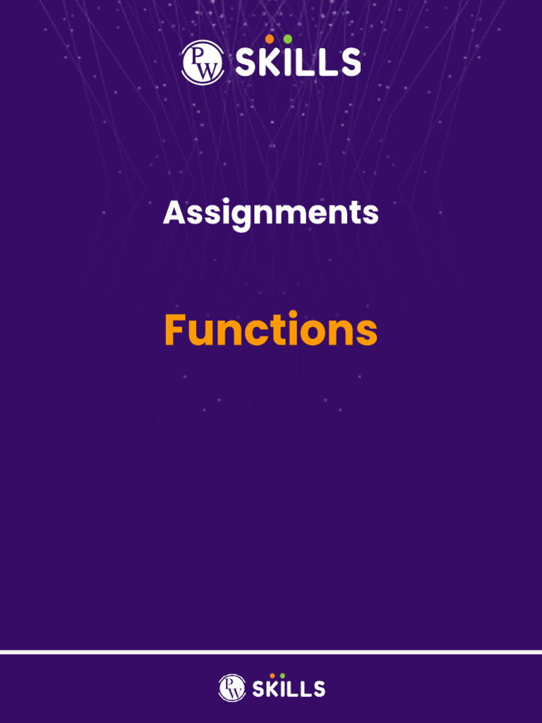 C++ Functions Assignment Solutions | PDF | Namespace | Software Development