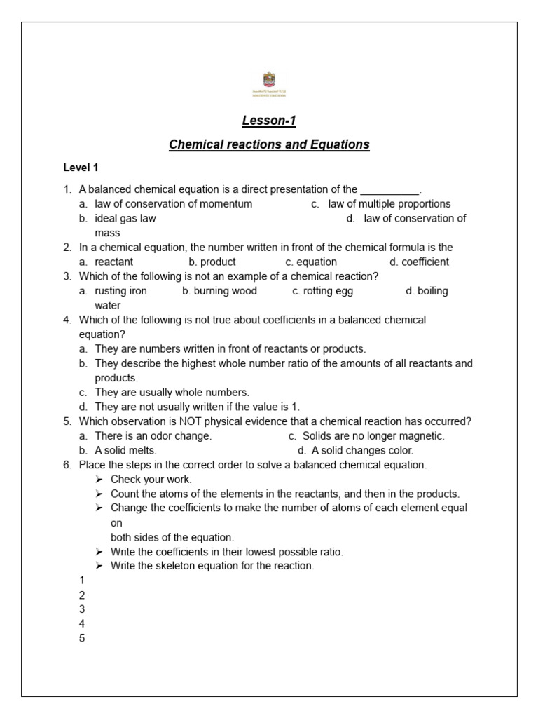 Chemical Reactions and Equations Guide | PDF | Oxide | Chemical Reactions