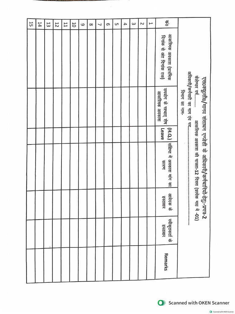Leave Format 2 | PDF