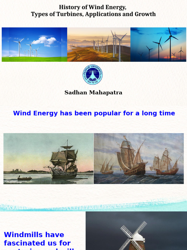 Evolution of Wind Energy Technology | PDF | Wind Turbine | Wind Power