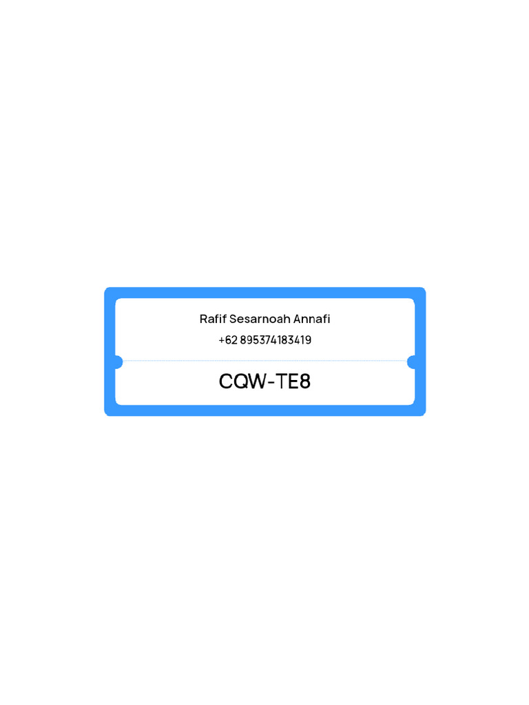 PKG CQW Te8 | PDF