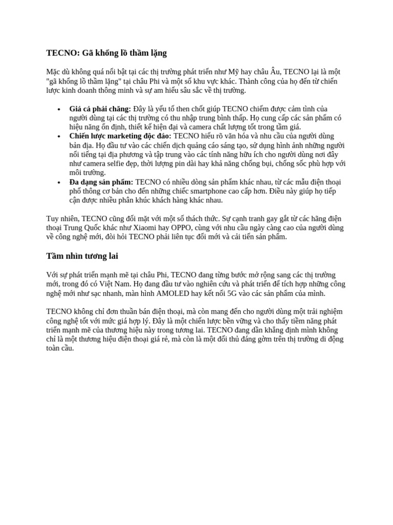 TECNO | PDF