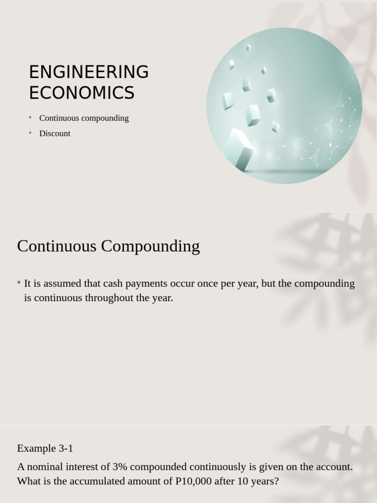 Continuous Compounding in Finance | PDF