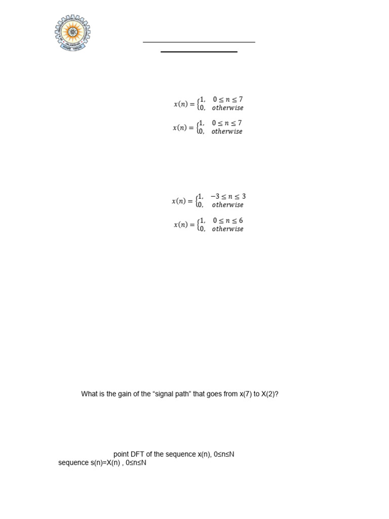 Fast Fourier Transform DFT Computations | PDF | Fast Fourier Transform ...