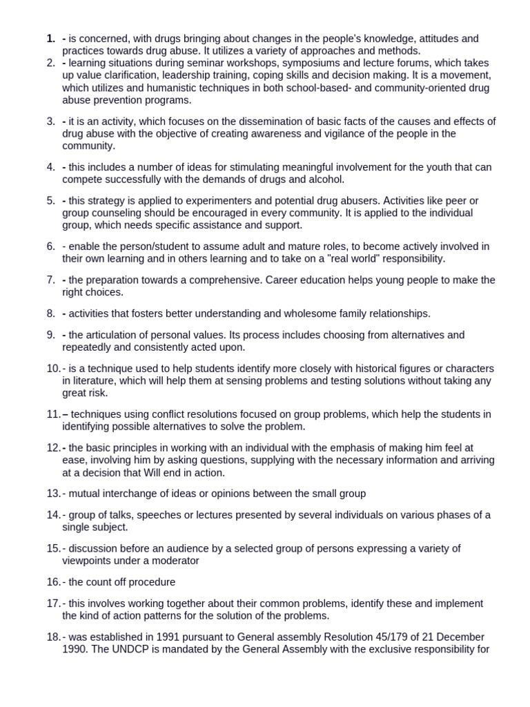 Module 10 - Cdi 7 Vice and Drug | PDF | United Nations General Assembly ...