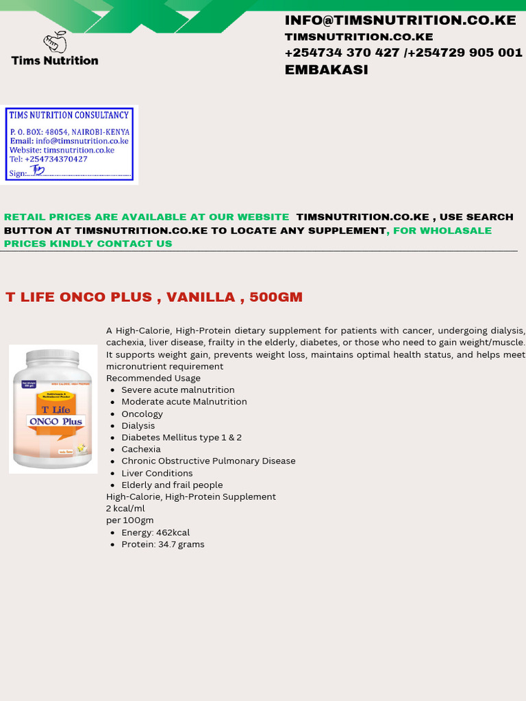 Specialized Nutritional Supplements Guide | PDF | Infant Formula ...