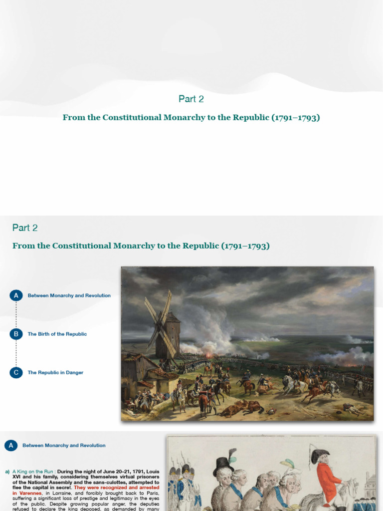 From Monarchy to Republic: 1791-1793 | PDF | French Revolution | Napoleon