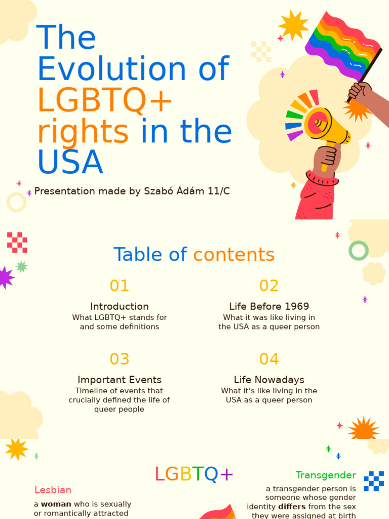 LGBTQ+ Rights Evolution in the USA | PDF | Homosexuality | Queer