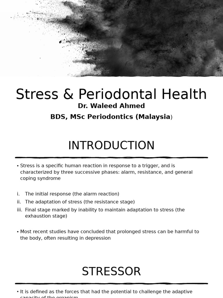 Impact of Stress on Periodontal Health | PDF | Stress (Biology ...