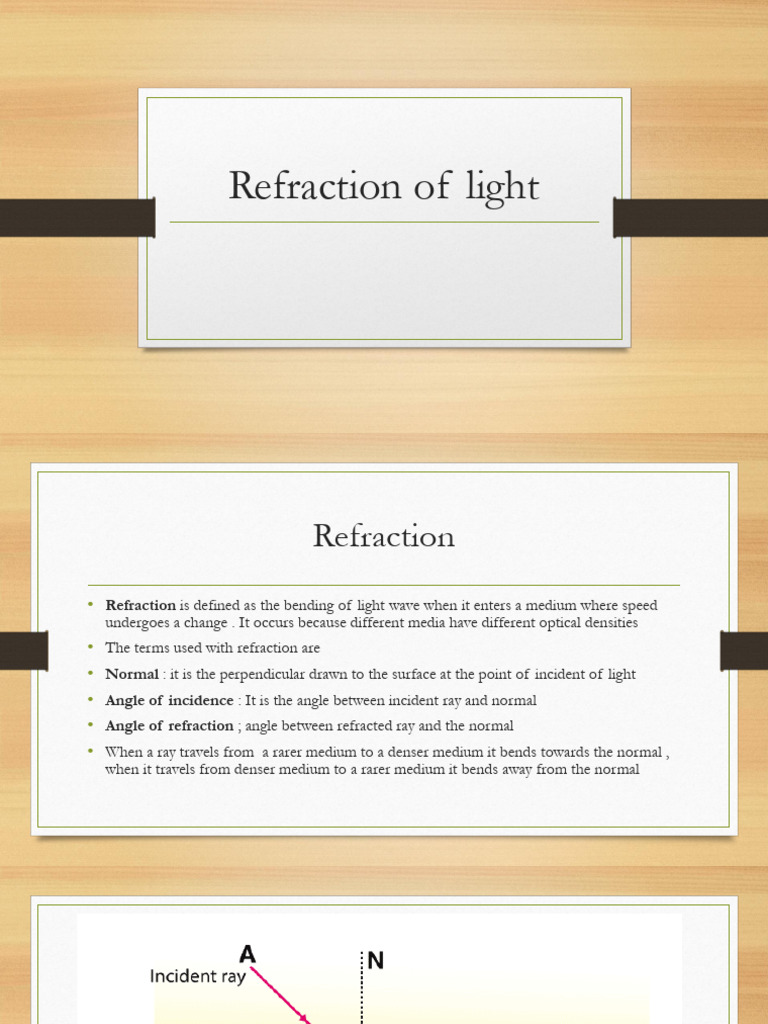 Understanding Light Refraction Basics | PDF | Refraction | Refractive Index