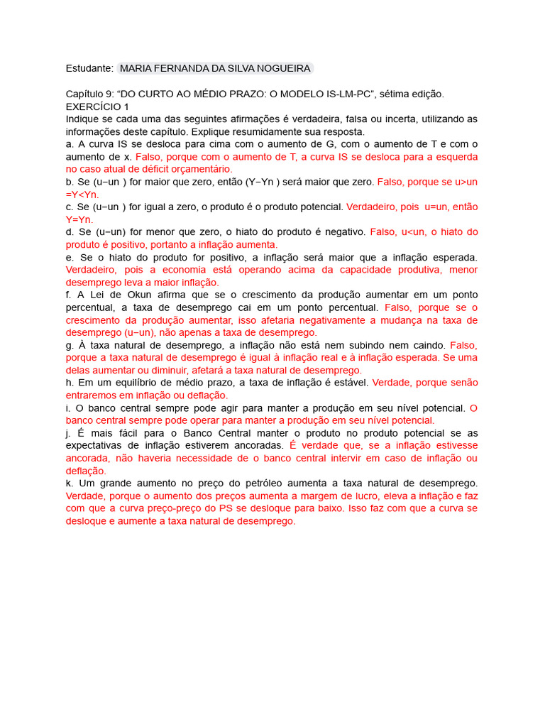 Exercício Do Cap. 9 Sétima Ed. | PDF